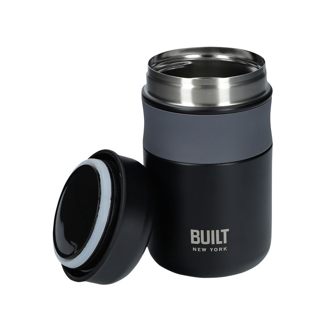 FOOD FLASK - FULL BLACK 490 ML