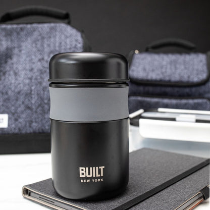 FOOD FLASK - FULL BLACK 490 ML