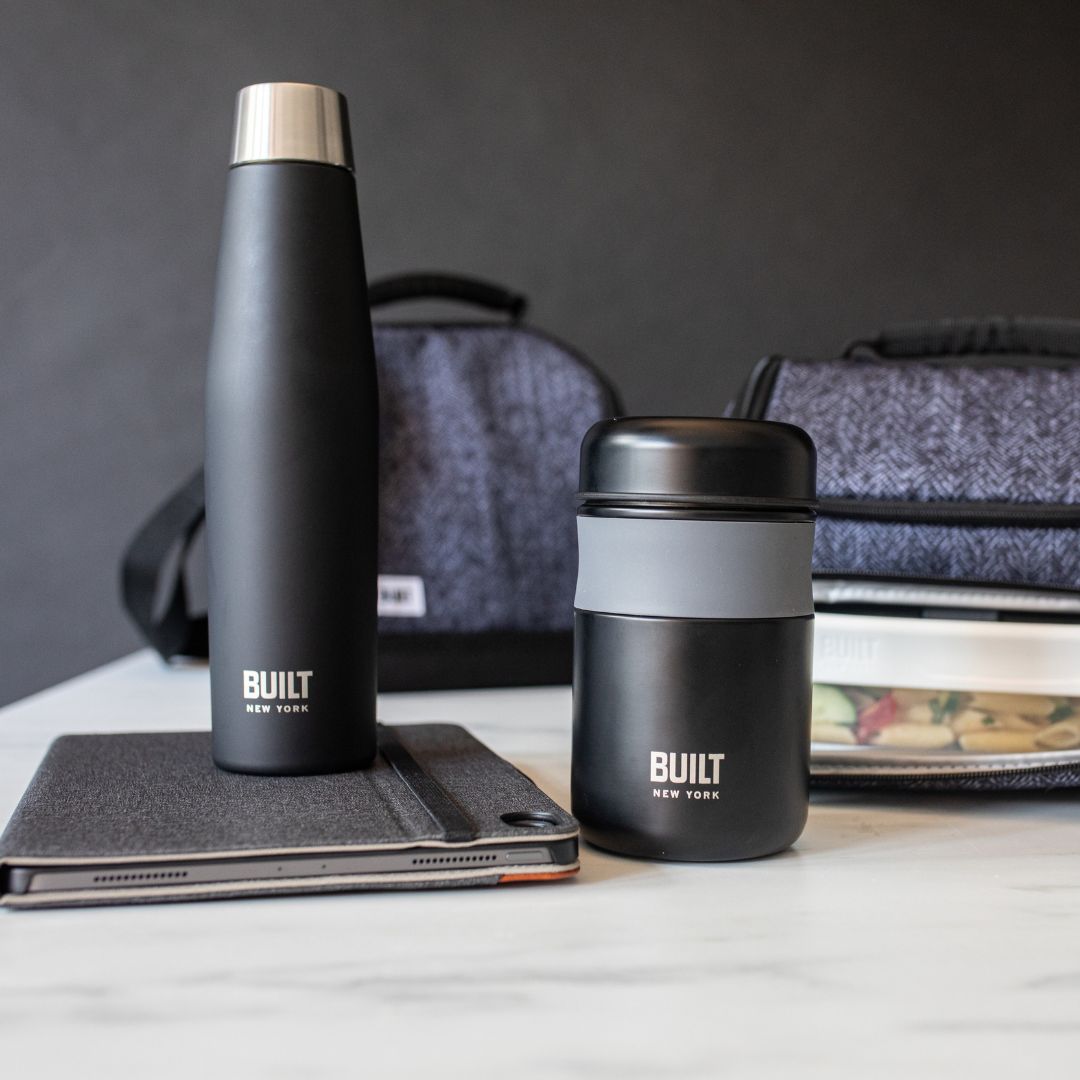 FOOD FLASK - FULL BLACK 490 ML